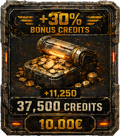 37500 Crédits (+30% - 48.750 credits)